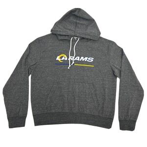 LA Rams Shirt Women M Gray Nike Long Sleeve Hooded NFL Team‎ Apparel NEW